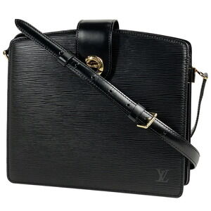 Louis Vuitton Capucines Shoulder Bag Epi Noir Black